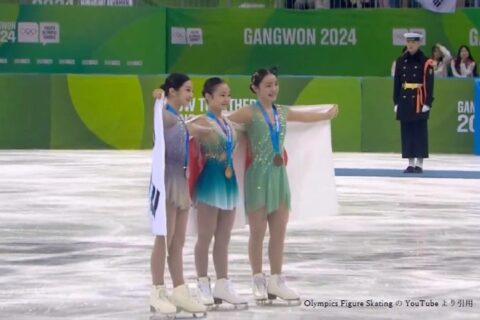 ユースオリンピックフィギュア2024において、本校の高木 謠さんが、銅メダルに輝く！