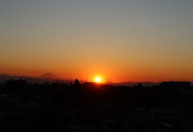 Photo Club_S1_Yuzuki.F/学校からの眺望_今日の日が沈みます