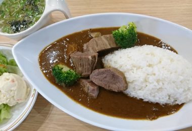 牛タン煮込みカレー_ミニサラダ_スープ#定食330円　