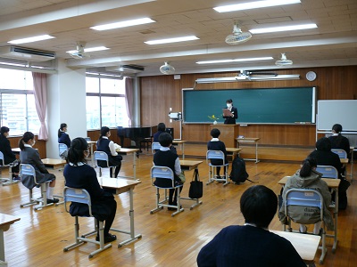 中学校入試が始まりました。