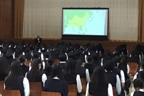 SDGs「ミャンマーの情勢について」講演を拝聴しました。（高校全学年）