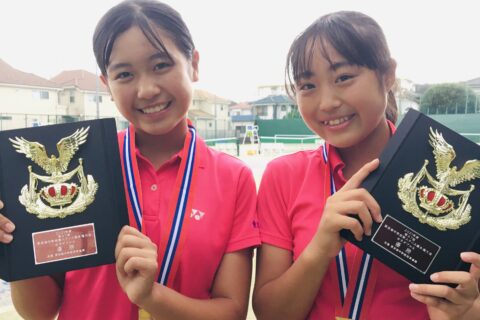 「第47回 東京都中学校新人テニス選手権大会 女子ダブルス優勝」しました！