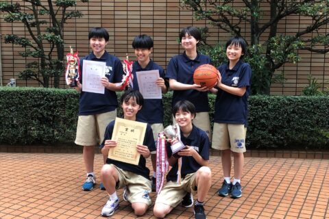 中学バスケットボール部、私学大会で優勝しました！！