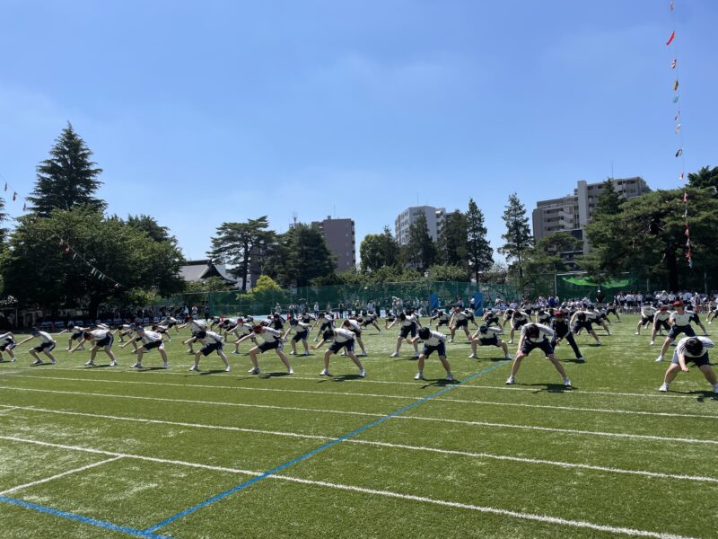 体育祭、恒例「中学生のソーラン節」