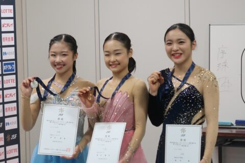 第41回 東日本フィギュアスケートジュニア選手権大会にて、フィギュアスケート部 髙木 謠さん(高2)が銅メダルに輝く！