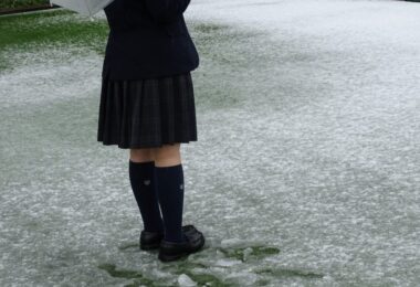 Photo Club_J2_朝は雷と雹、そして雪に・・